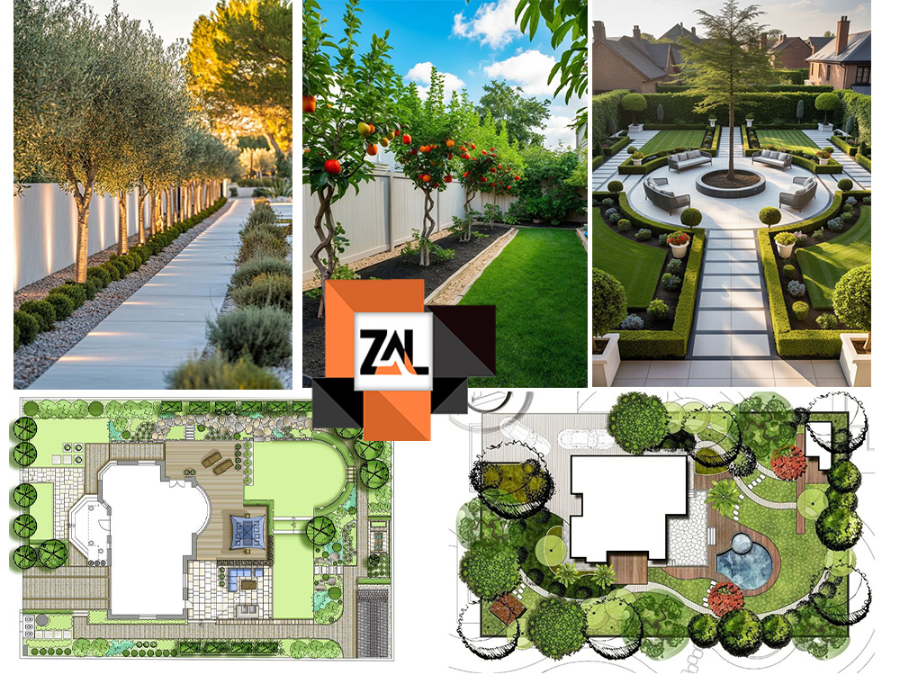 طراحی و محوطه سازی باغ میوه ۵۰۰ متری