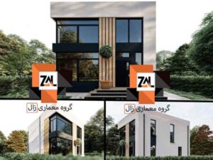 نمای ویلا دو طبقه