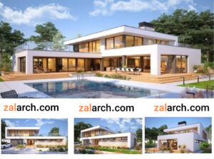 نمای ویلای دو طبقه