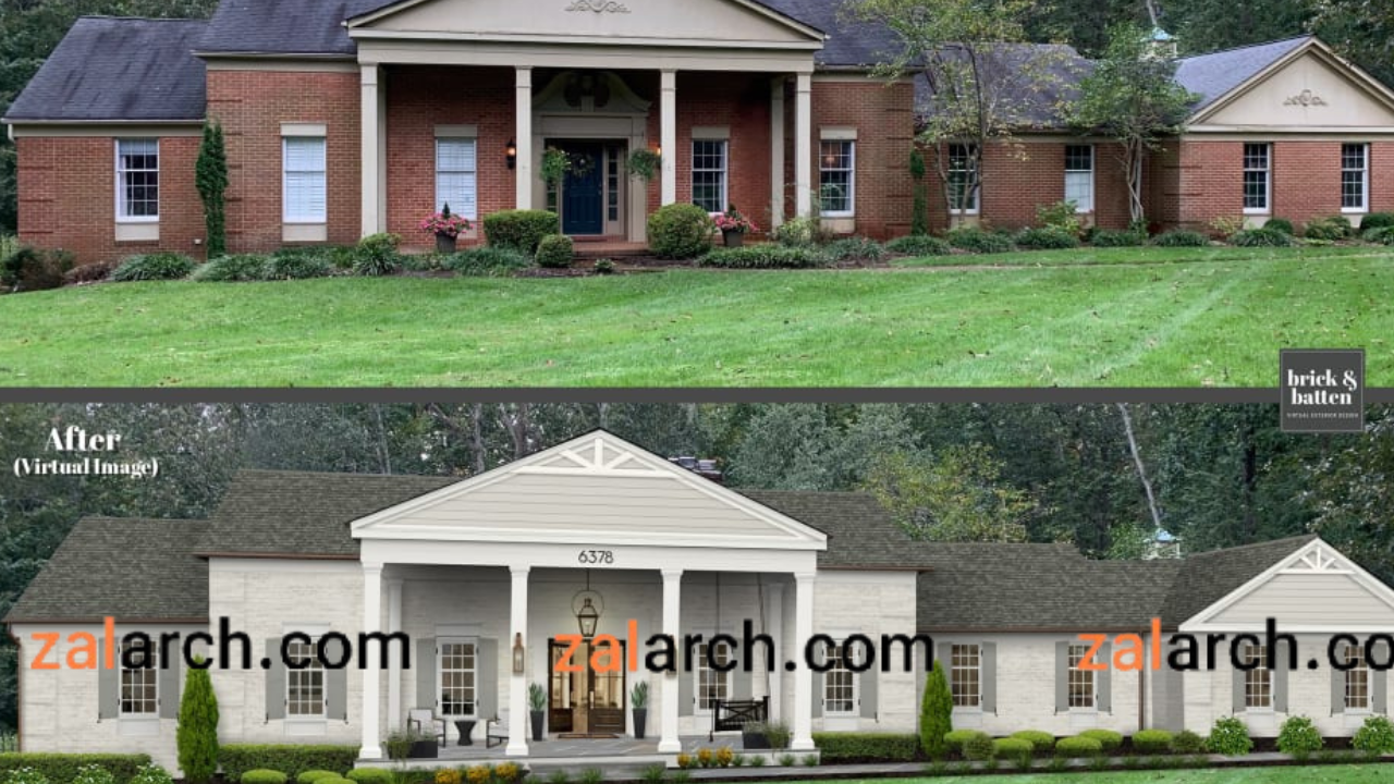  بازسازی نمای ساختمان به سبک کلاسیک