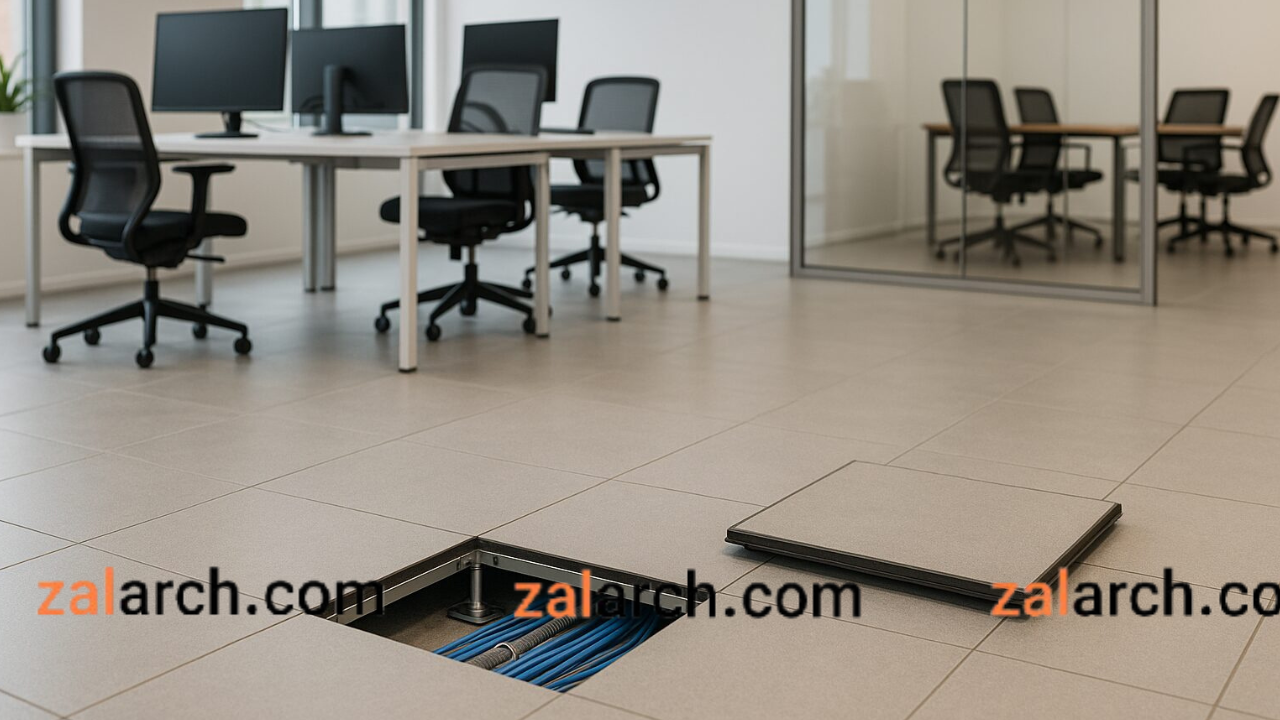 مزایای استفاده از کف کاذب در دکوراسیون اداری هوشمند