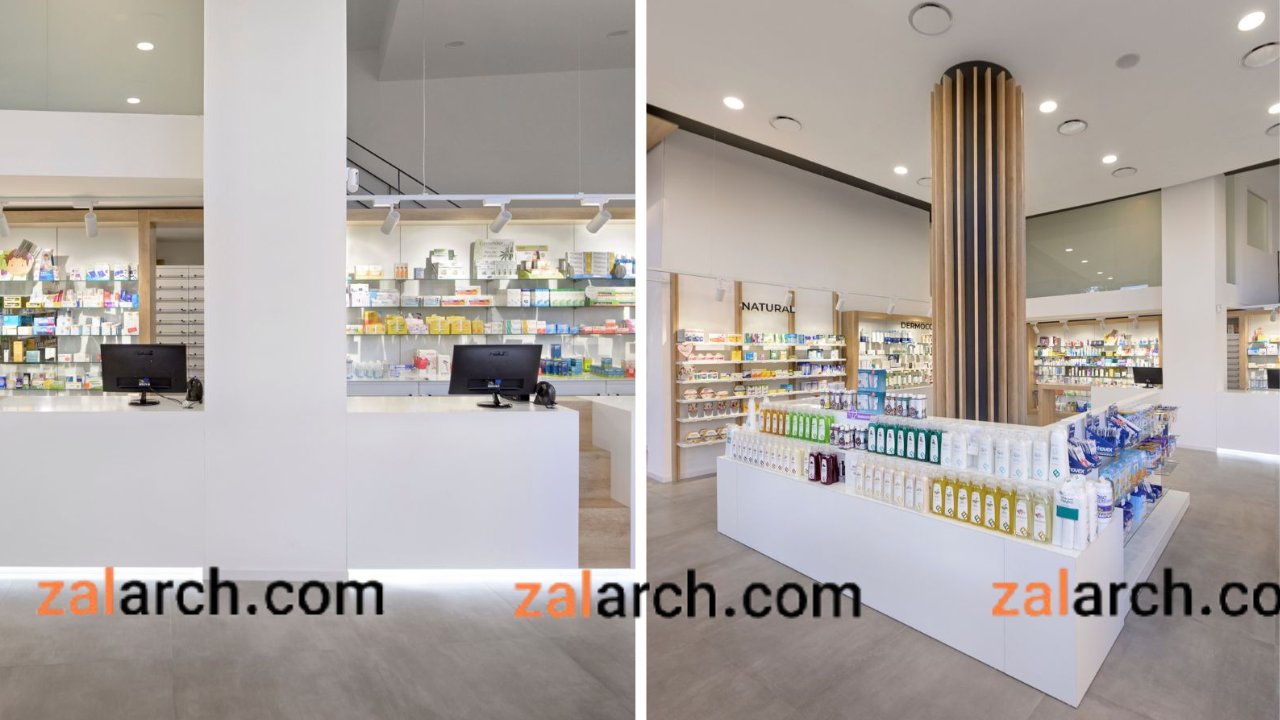 انتخاب متریال و رنگ در دکوراسیون داخلی داروخانه