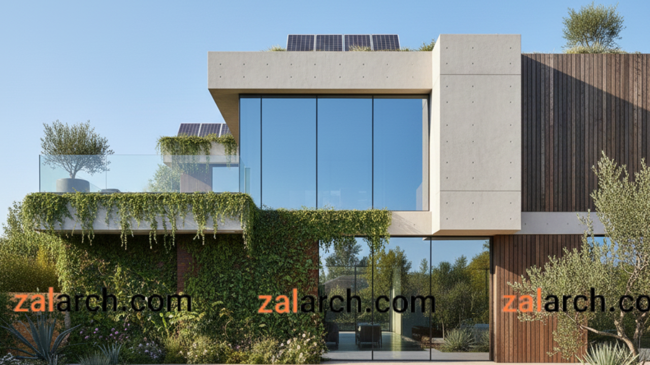 پایداری و نماهای سبز در طاحی نمای ویلا