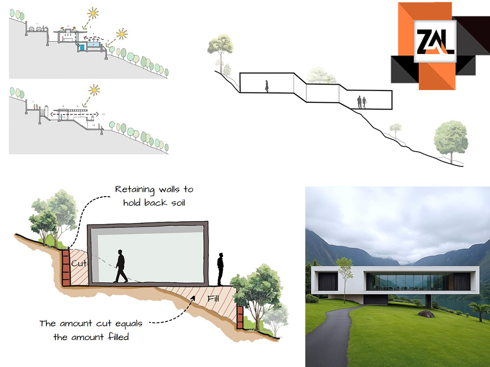 اجرای فونداسیون در زمین های شیب دار چگونه است