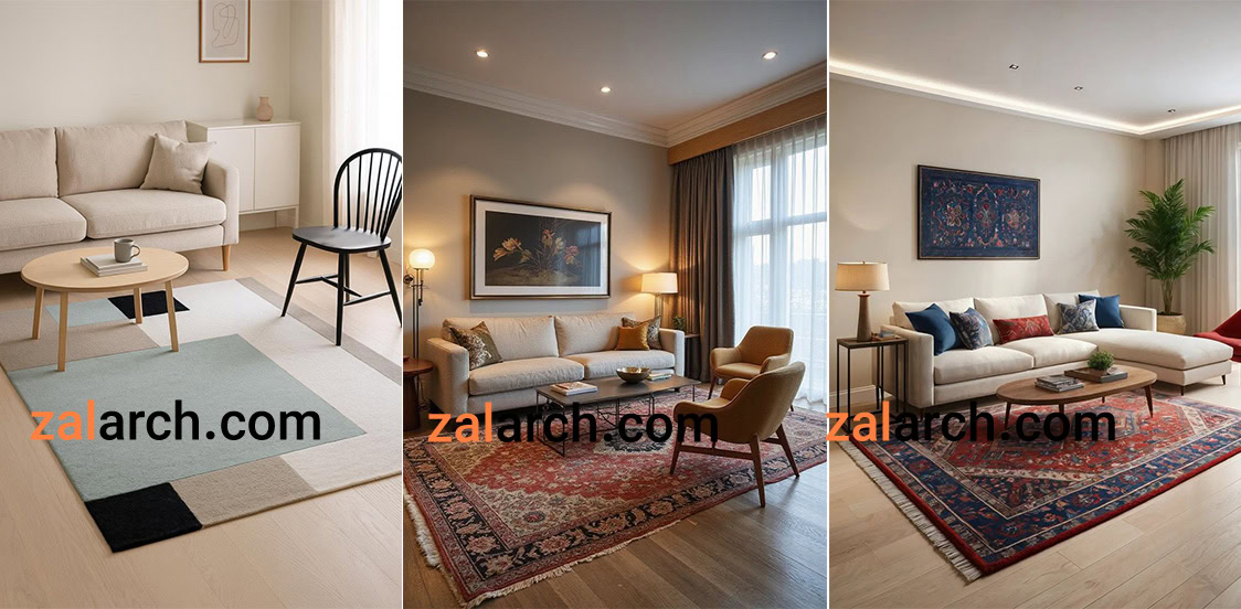 طراحی داخلی با فرش