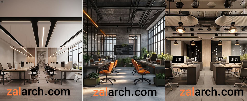 طراحی دکوارسیون اداری سبک پست مدرن