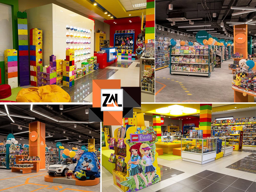 طراحی دکوراسیون مغازه سیسمونی و اسباب بازی فروشی