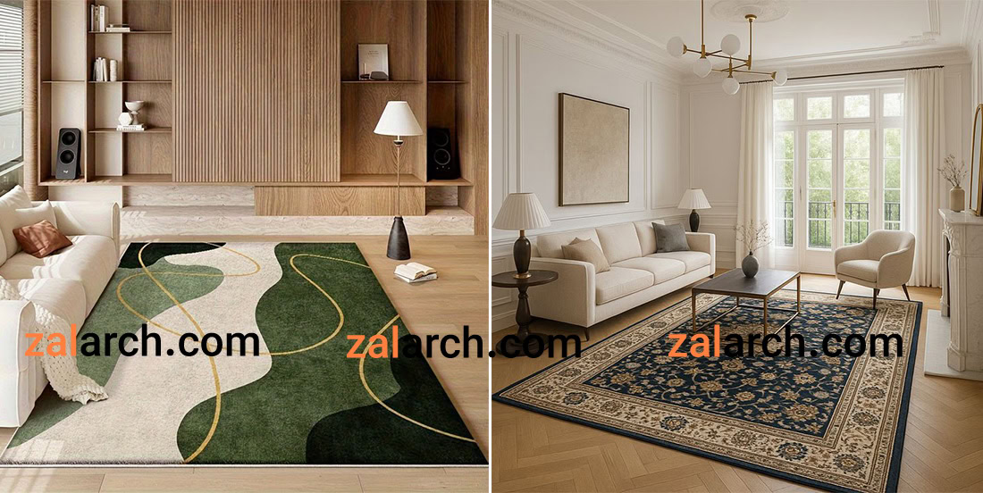 طراحی فضای داخلی با فرش