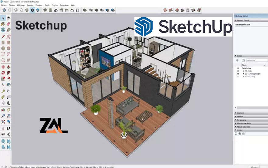 نرم افزار sketchup