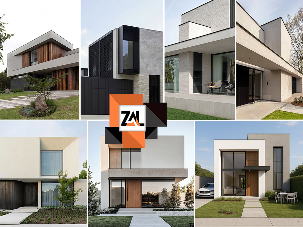 طراحی نما با سیمان با رنگ‌های مختلف و کاربرد آن