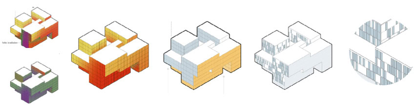 فرایند طراحی نما ساختمان و توسعه الگوی حجمی