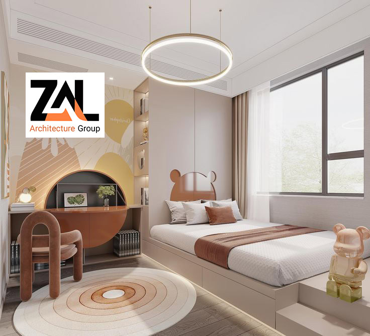 اتاق کودک مدرن با پالت خنثی و ایمن