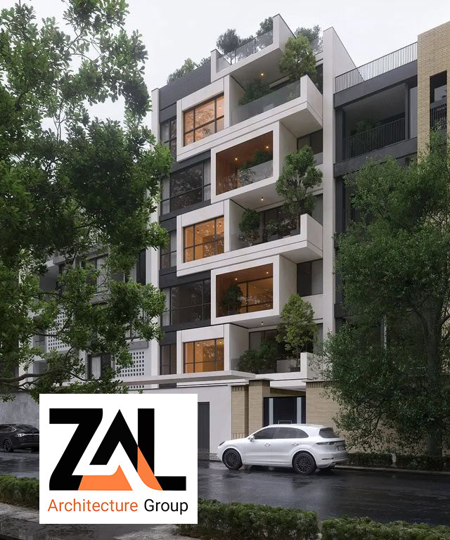 ایده طراحی نمای مدرن ساختمان