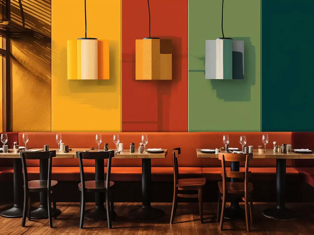 بهترین رنگ برای دکور فست فود