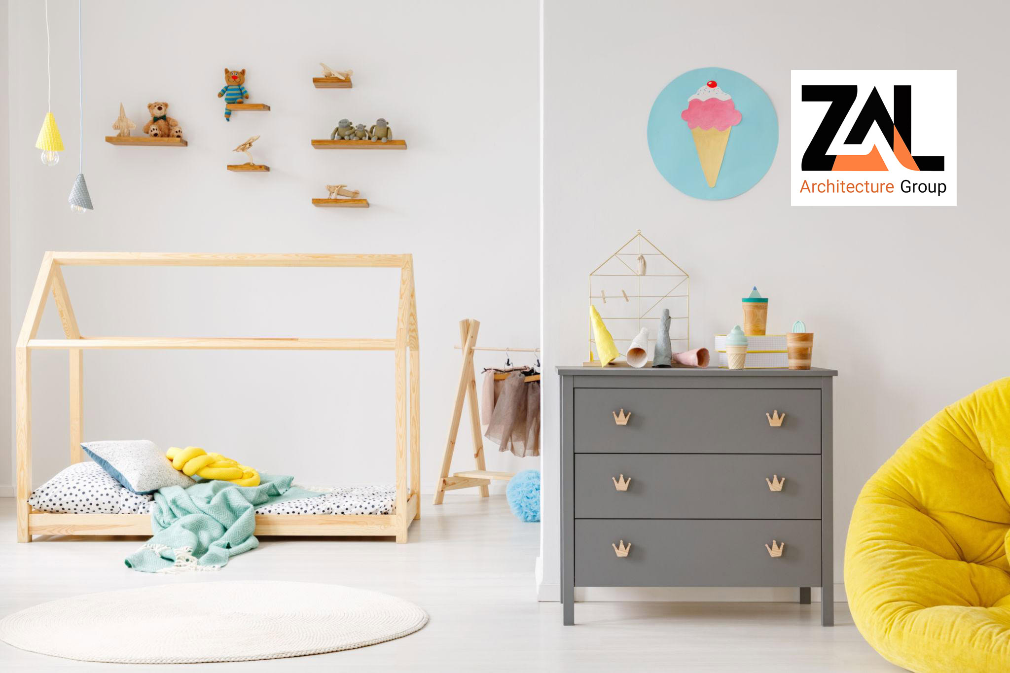 سبک مدرن رشدپذیر در اتاق کودک