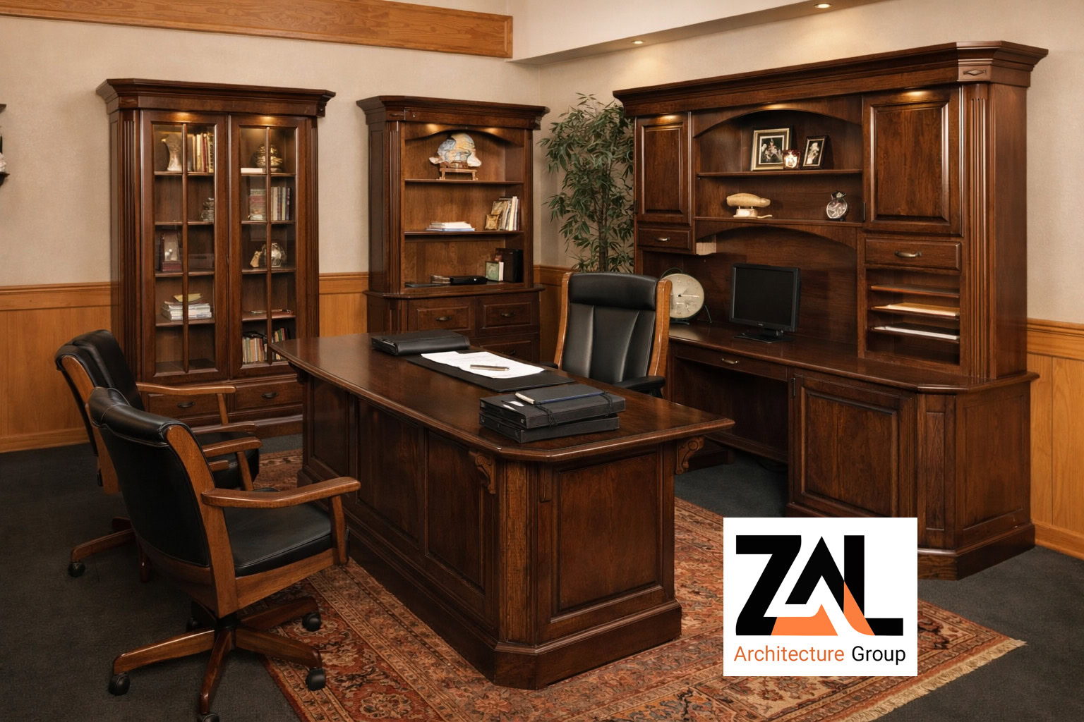 طراحی دفتر وکالت کلاسیک