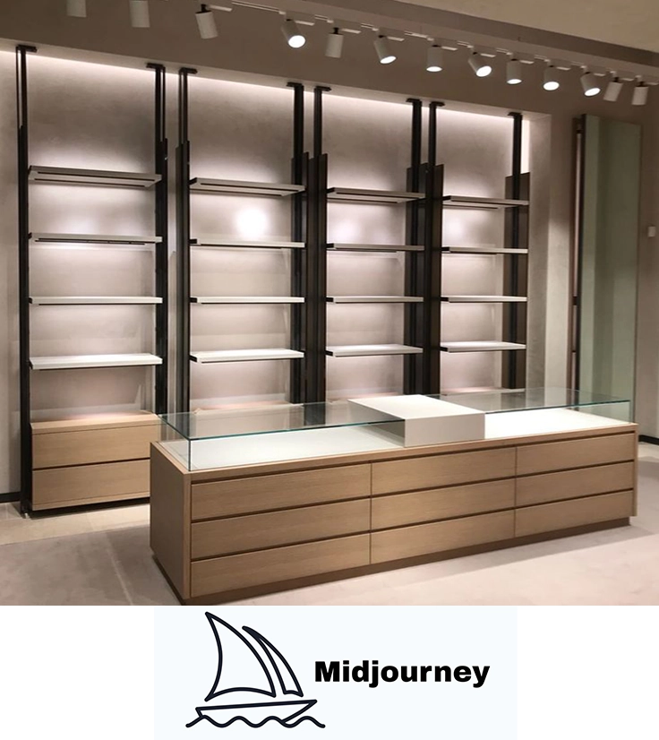 طراحی دکور مغازه با هوش مصنوعی Midjourney