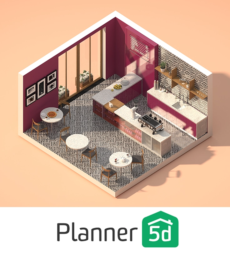 طراحی دکور مغازه با هوش مصنوعی planner5d