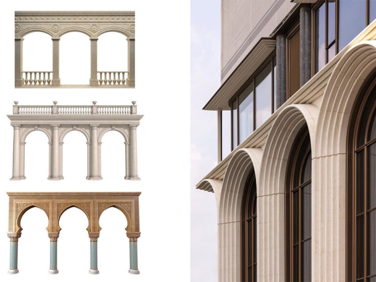 قوس در طراحی نما کلاسیک