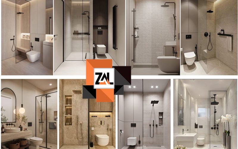 40 نمونه‌ طراحی دکوراسیون سرویس بهداشتی کوچک مدرن