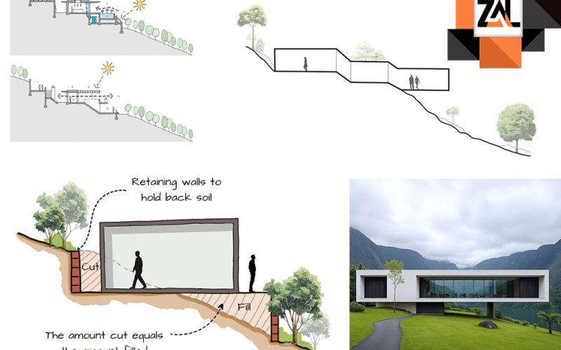 اجرای فونداسیون در زمین های شیب دار چگونه است