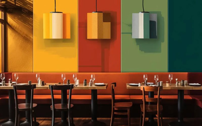 بهترین رنگ برای دکور فست فود