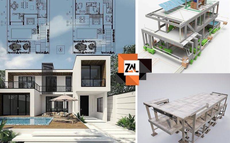 طراحی خانه ۱۰۰ متری ویلایی