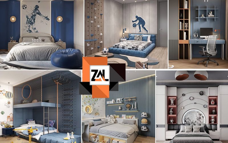 طراحی دکوراسیون داخلی اتاق خواب پسرانه