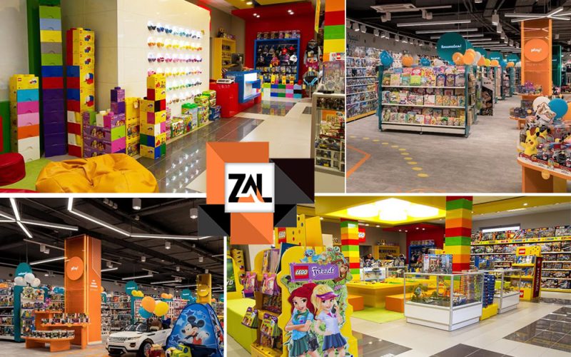 طراحی دکوراسیون مغازه سیسمونی و اسباب بازی فروشی