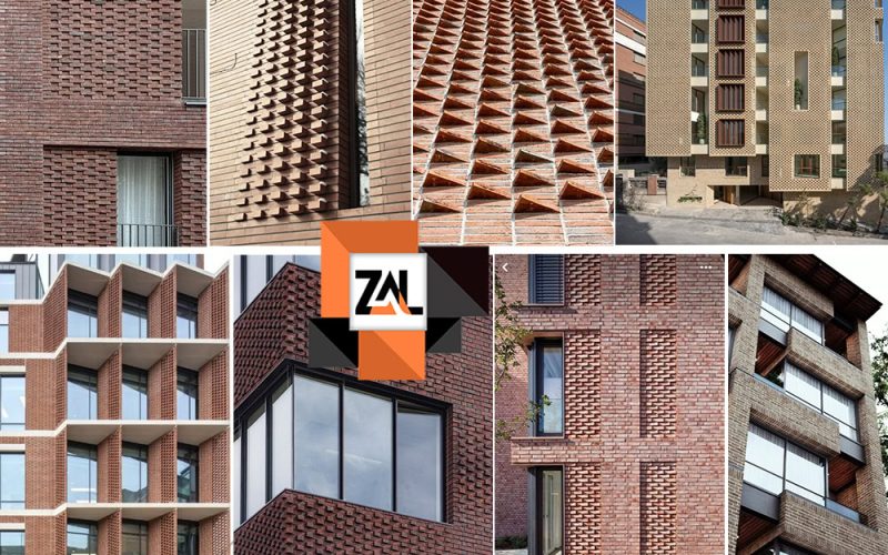 طراحی نما با آجر و اجرای الگوهای آجر چینی