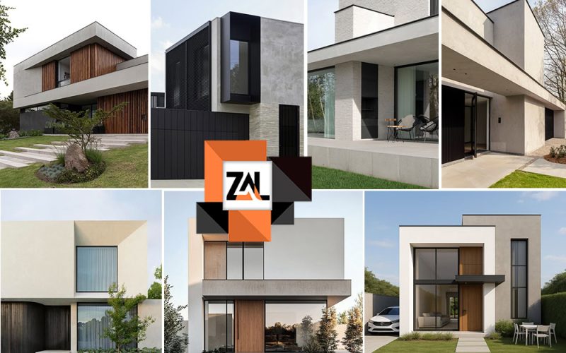 طراحی نما با سیمان با رنگ‌های مختلف و کاربرد آن