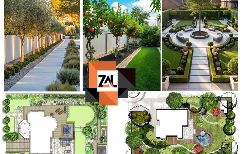 طراحی و محوطه سازی باغ میوه ۵۰۰ متری