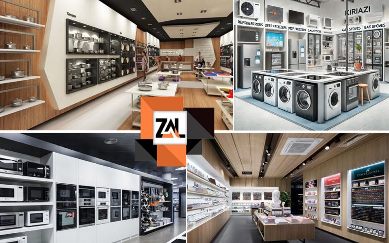 طرح دکوراسیون داخلی مغازه لوازم خانگی باید چگونه باشد