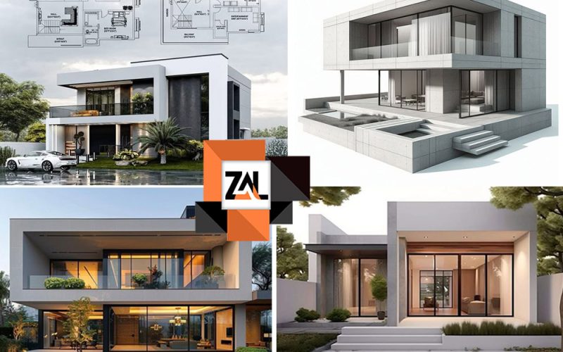 نمونه عکس‌های نما ویلایی شیشه‌ای مدرن