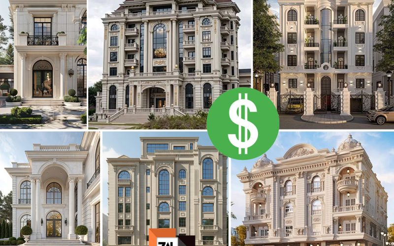 هزینه ی طراحی نما سبک کلاسیک